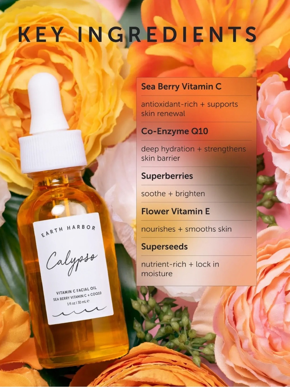 Earth Harbor- CALYPSO Antioxidant Glow Facial Oil - Picture 3 of 11